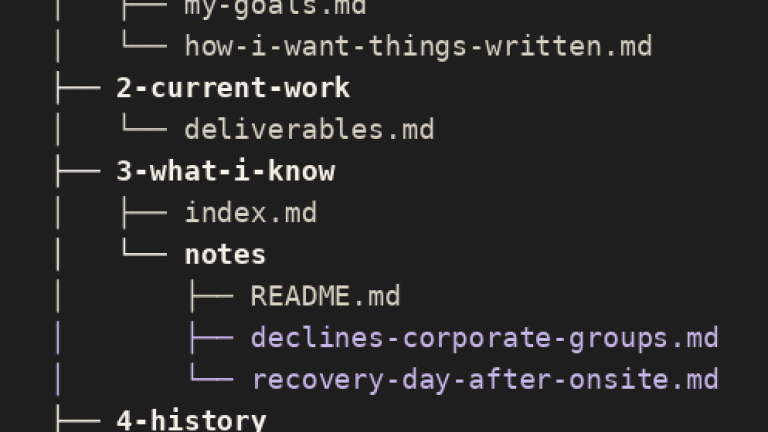 Screenshot of the file tree generated by Operator Brain Evaluation from a staged interview.